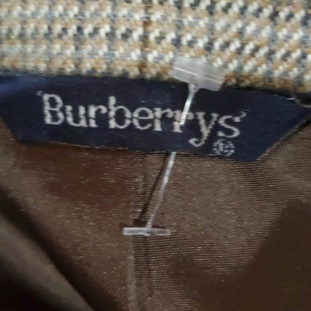 Burberry wool blazer tan
